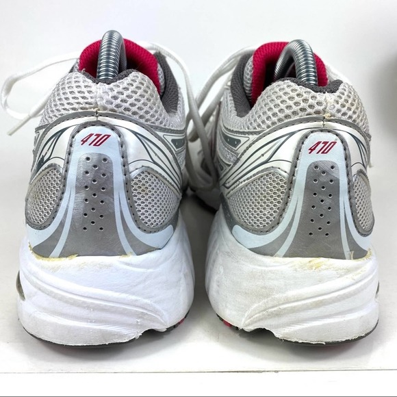 NEW BALANCE 470 MADE IN USA METALLIC SILVER AND PINK SNEAKERS WOMEN’S SIZE 10 - Picture 7 of 13